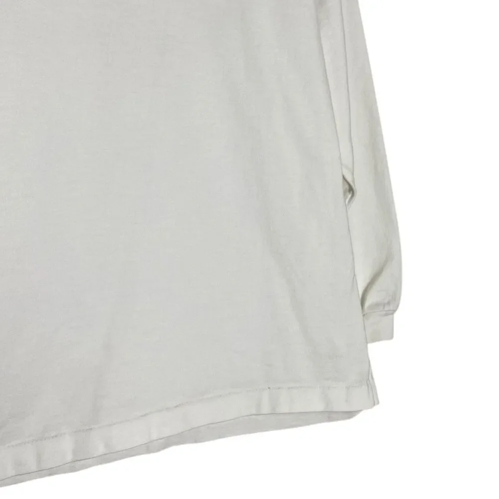 Vintage 90s OshKosh B'gosh Shirt Girls 5 White Top Flowers Long Sleeve USA Y2K
